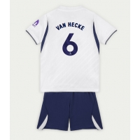 Camisa de Futebol Tottenham Hotspur Jan Paul van Hecke #6 Equipamento Principal Infantil 2026-27 Manga Curta (+ Calças curtas)